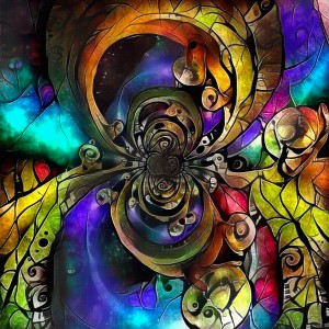 Abstract Colorful Illusion
